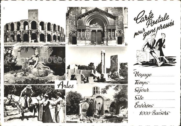 Arles Bouches-du-Rhone Les Arenes Portail de St Trophime Statu