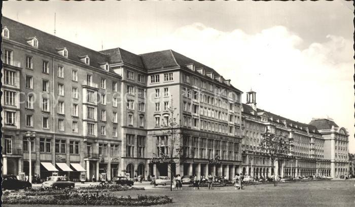 DRESDEN Elbe Altmarkt Cafe Prag