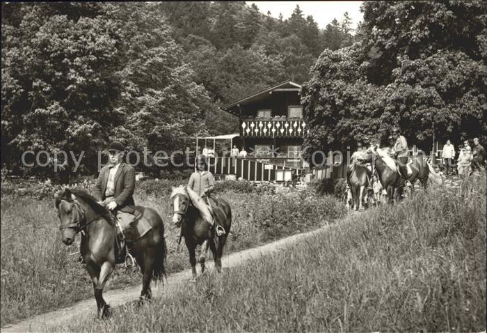 Wernigerode Harz HO Gaststaette Christianental Reittouristik