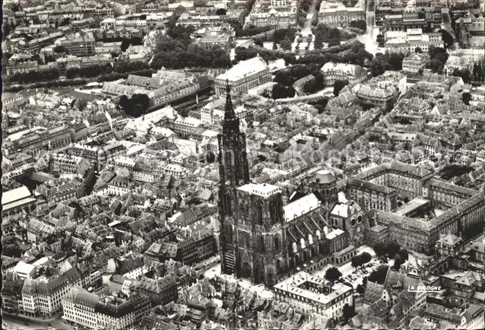 Strasbourg Alsace Dom Fliegeraufnahme