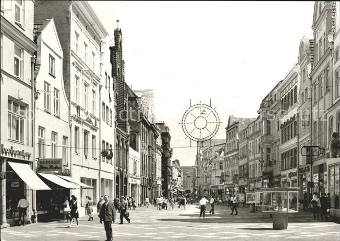 ROSTOCK  CITY Kroepeliner Strasse Fussgaengerzone