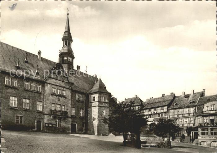 Blankenburg Harz Markt mit Rathaus