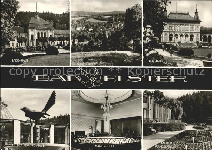 Bad Elster Badehaus Panorama Kurhaus Moritzquelle Marienquelle Wandelhalle