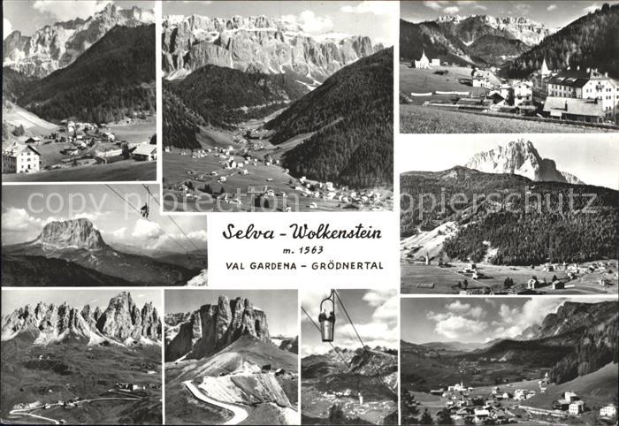 Selva Val Gardena Panorama Teilansichten Lift