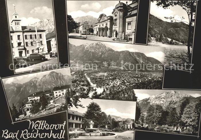 Bad Reichenhall Rathaus Kurhaus Traunsee Berghotel Predigtstuhl Kurpark