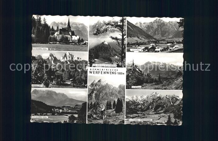 Werfenweng mit Gemeinden Hochkoenig Mordegg Eiskoegel