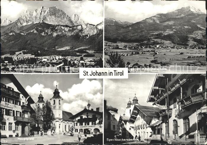 St Johann Tirol Wilder Kaiser Kitzbuehelerhorn Hauptplatz Speckbacherstr
