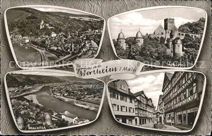 Wertheim Main Tauberpartie Schloss Maintal Teilansicht