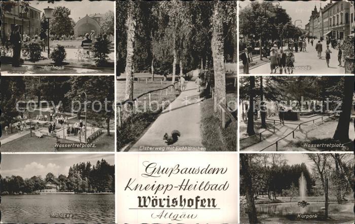 Bad Woerishofen Kurhaus Kurpromenade Wassertretplatz Elsterweg Waldsee Kurpark