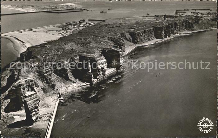 HELGOLAND Insel Schleswig-Holstein Westkueste Fliegeraufnahme