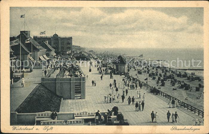 Westerland Sylt Promenade Strand