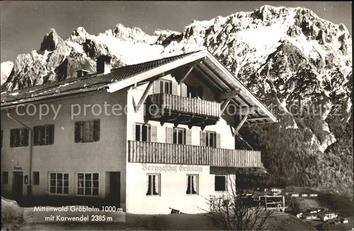 Mittenwald Karwendel Tirol Groeblalm