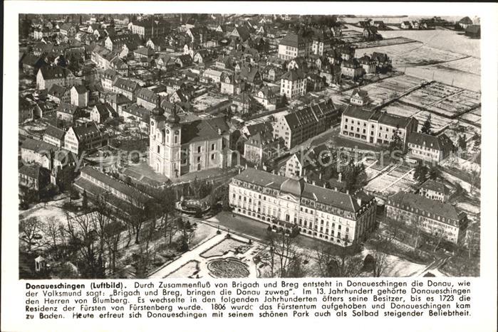 Donaueschingen Fliegeraufnahme