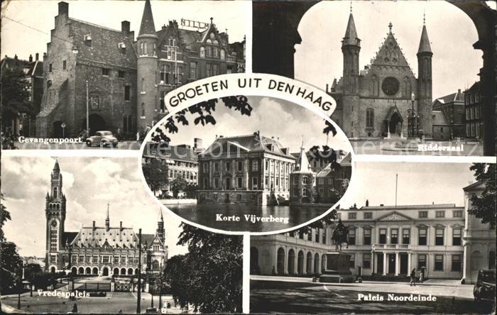 Den Haag Gevangenpoort Riddersaal Fredespaleis Korte Vijverberg Paleis Noordeind
