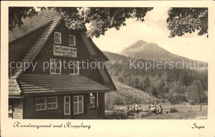 Oberschoenau Thueringen Waldhotel Kanzlersgrund mit Ruppberg