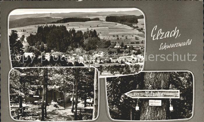 Elzach Panorama Waldschenke Valentin Wegweiser