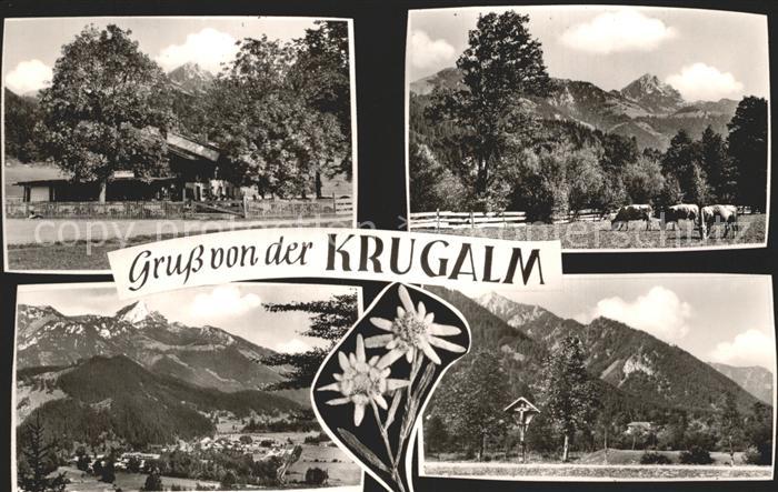 Geitau Cafe Krugalm Viehweide Panorama Wegekreuz