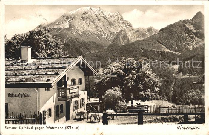 Ramsau Berchtesgaden Zipfhaeusl mit Watzmann