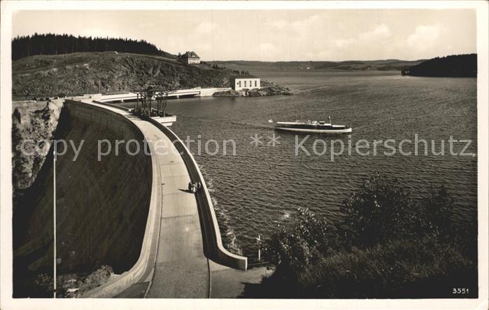 Saaletalsperre Staumauer Stausee