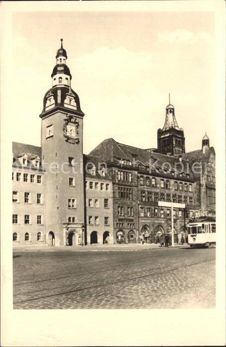 Karl-Marx-Stadt CHEMNITZ Markt mit Rathaus