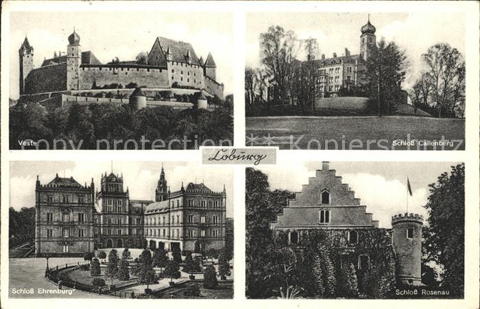 Loburg Nordrhein-Westfalen Veste Schloss Callenberg Schloss Ehrenburg Schloss Ro
