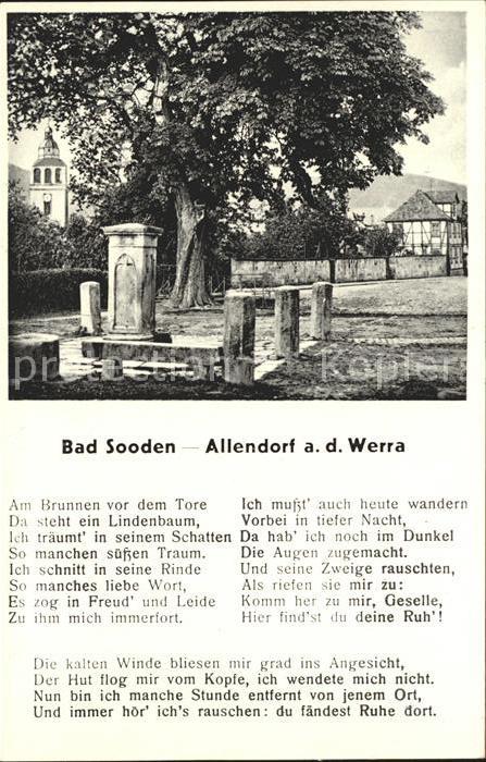 Bad Sooden-Allendorf Am Brunnen vor dem Tore mit altem Lindenbaum