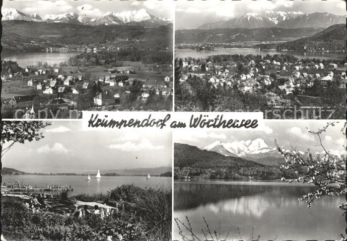 Krumpendorf Woerther See Panorama Seepartie