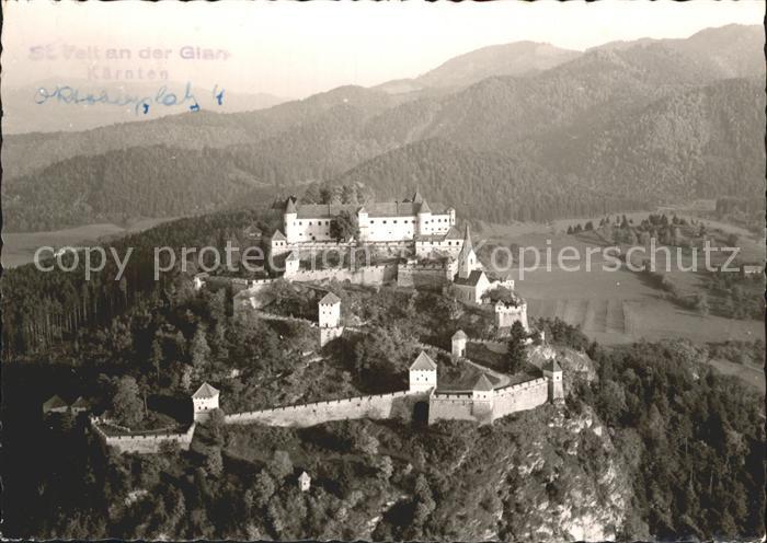 St Veit Glan Schloss Hochosterwitz Fliegeraufnahme