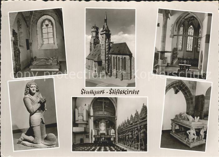 STUTTGART  CITY Stiftskirche Laeutekapelle Grabmal Graf Ulrichs