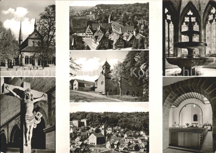 Maulbronn Ehem Zisterzienserkloster und Kirche Kruzifix Ortsansicht