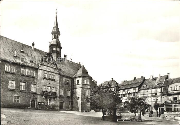Blankenburg Harz Markt mit Rathaus