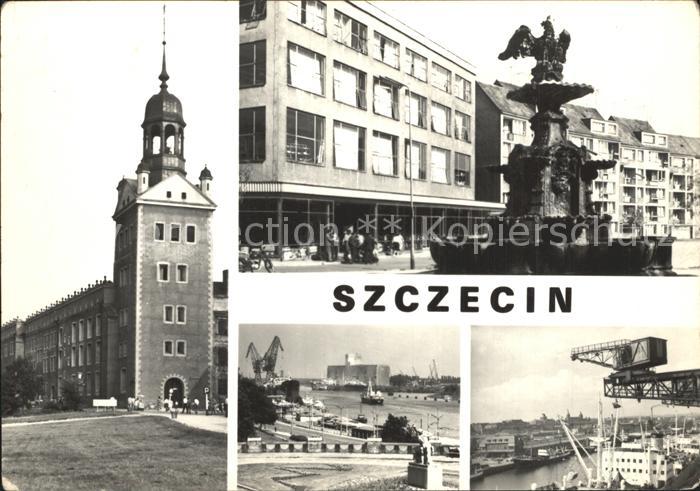 Szczecin Stettin Zamek Ksiazat Pomorskich Plac Orla Bialego Widok z Walow Chrobr