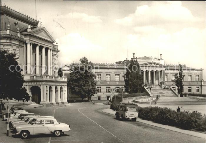 Schwerin Mecklenburg Meckl Staatstheater und Staatl Museum