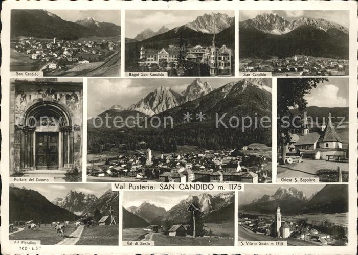San Candido Innichen Teilansichten Bagni Portale del Duomo Total Chiesa S Sepolc
