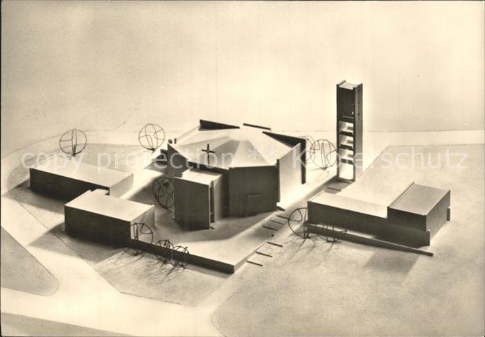 Ochsenfurt Kirchenneubau St Thekla Modell