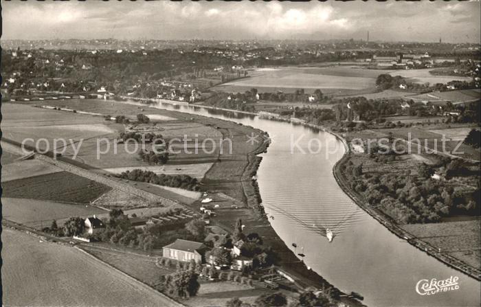 Muelheim Ruhr Fliegeraufnahme Rasthaus Zum Dieken am Damm