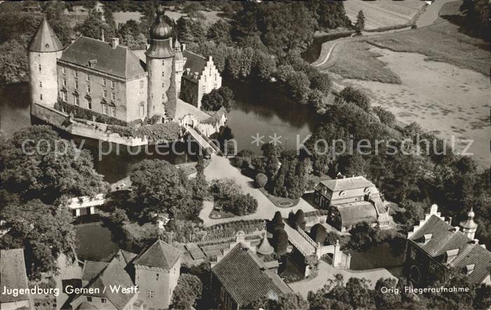 Gemen Jugendburg Fliegeraufnahme