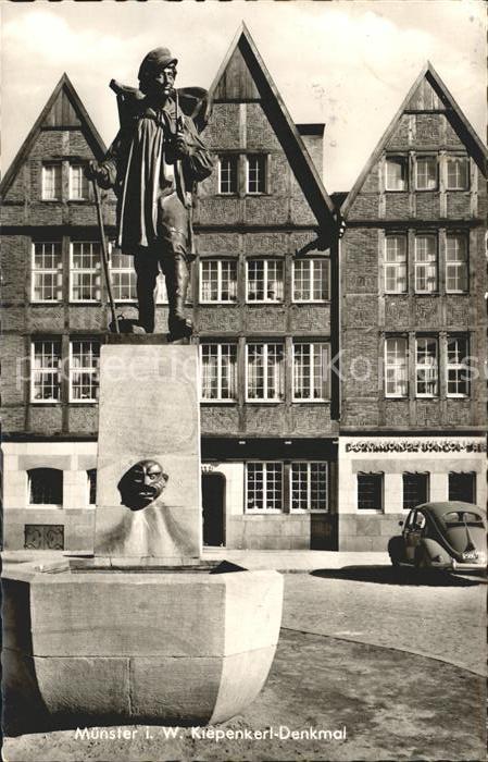 Muenster Westfalen Kiepenkerl Denkmal