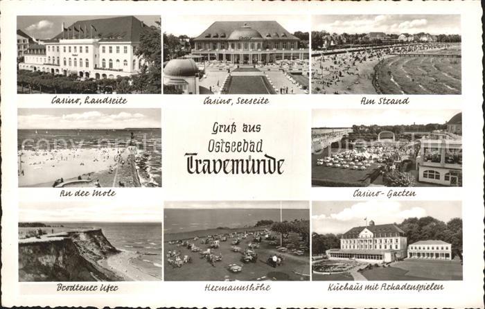Travemuende Ostseebad Strand Casino Garten Kurhaus