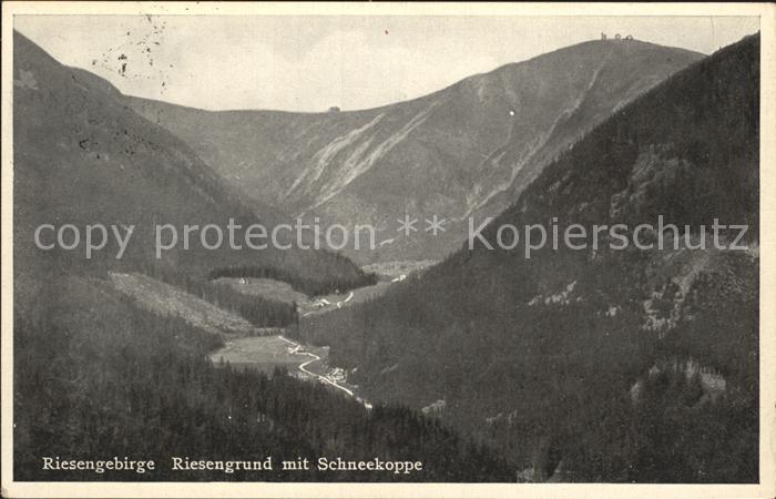 Riesengebirge Krkonose Karkonosze Riesengrund Schneekoppe