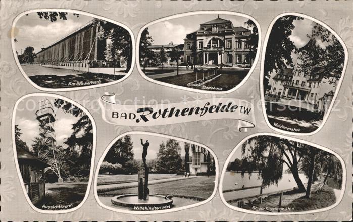 Bad Rothenfelde Weidmanshof Klostermuehle Wittekindsprudel Aussichtsturm