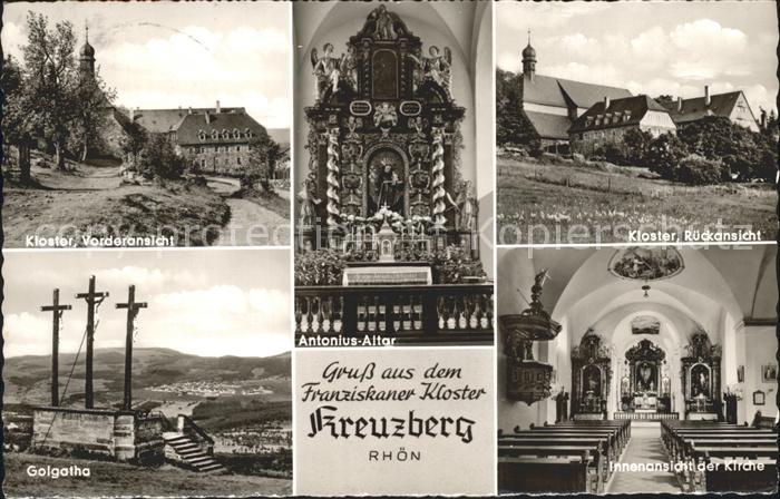 Kreuzberg Rhoen Kloster Innenansicht Kirche Antonius Altar Golgatha