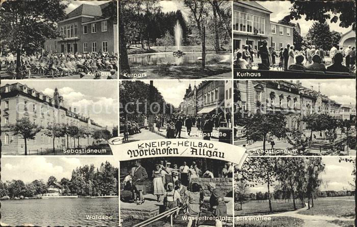 Woerishofen Bad Kurhaus Sebastianeum Birkenallee Wassertretplatz