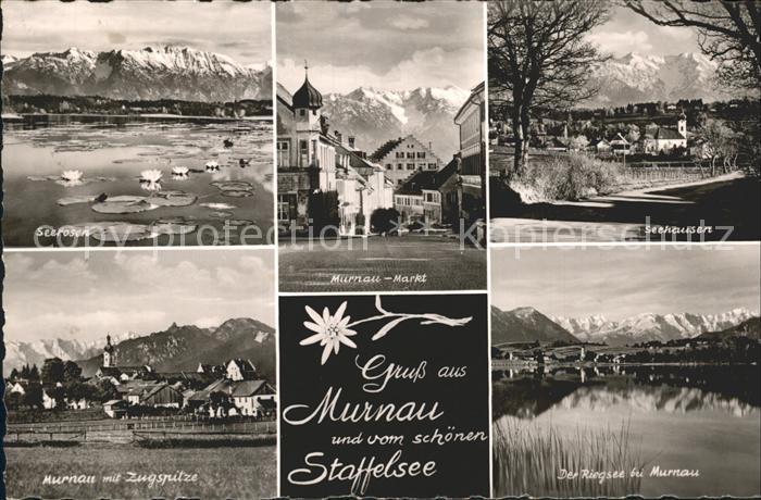 Murnau Staffelsee Markt Seehausen Zugspitze Seerosen