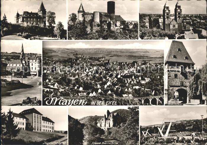 Mayen Marktplatz Jugendherberge Schloss Buerrersheim