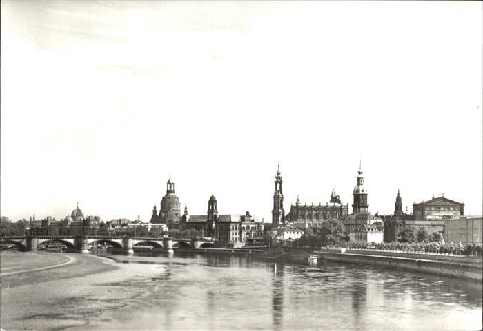DRESDEN Elbe Altstaedter Elbufer
