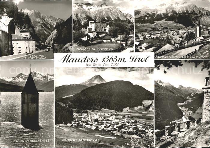 Nauders Tirol Schloss Naudersberg Festung Finstermonz Graun Reschensee