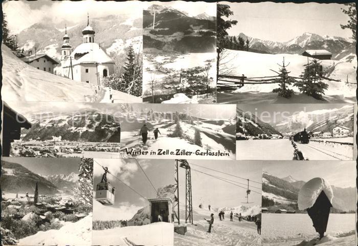 Zell Ziller Tirol Gerlosstein Sesselbahn Kirche Luftseilbahn