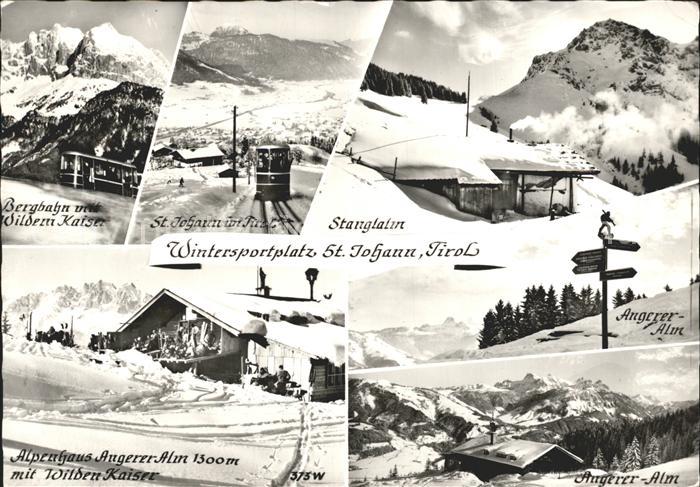 St Johann Tirol Bergbahn Wilden Kaiser Stangtalm Angerer Alm