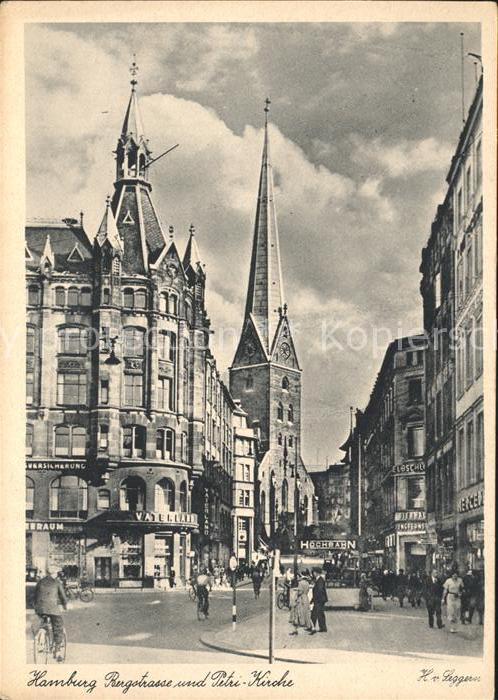 HAMBURG  CITY Bergstrasse Petri Kirche